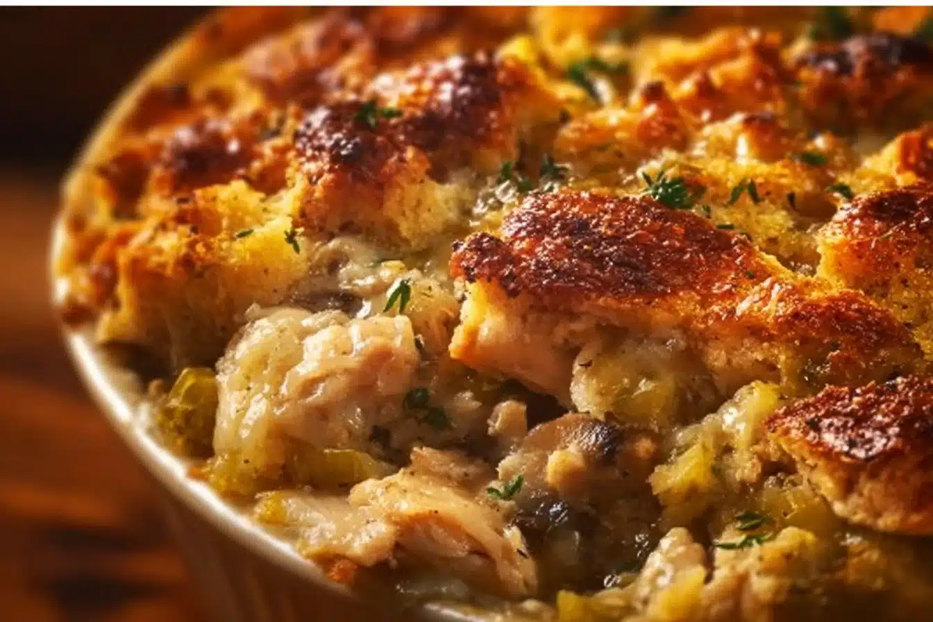Chicken Stuffing Casserole