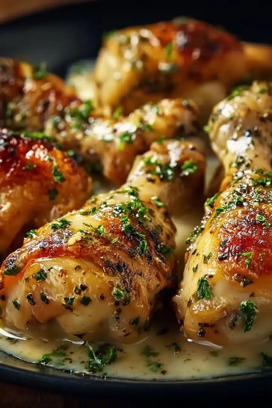 Creamy Garlic Chicken Drumsticks: A Saucy and Comforting Chicken Recipe