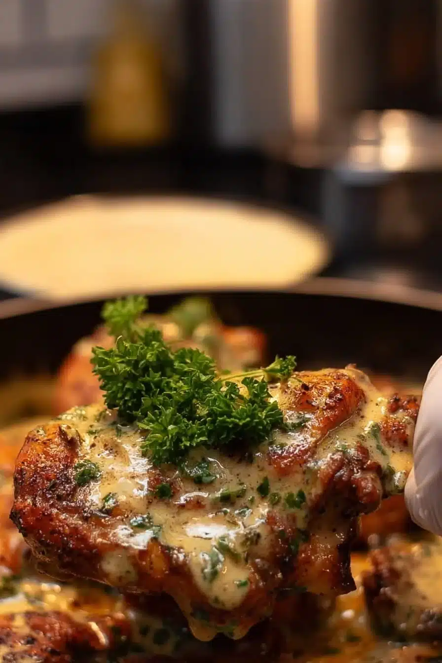 Creamy Garlic Herb Cajun Chicken Thighs: A Flavorful Feast for Your Taste Buds!