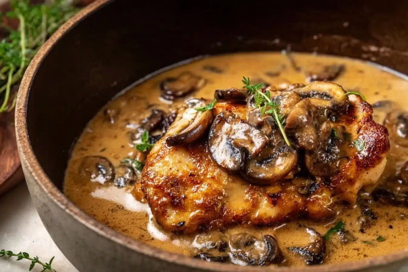 Creamy Mushroom Chicken Recipe