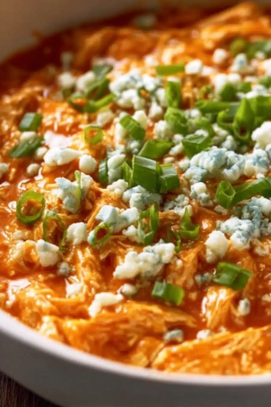 Crockpot Shredded Buffalo Chicken