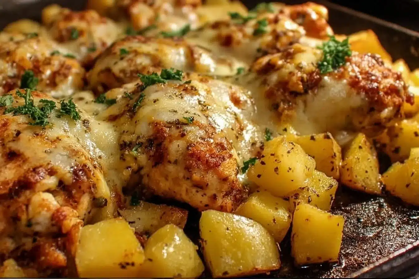 Garlic Parmesan Chicken and Potatoes