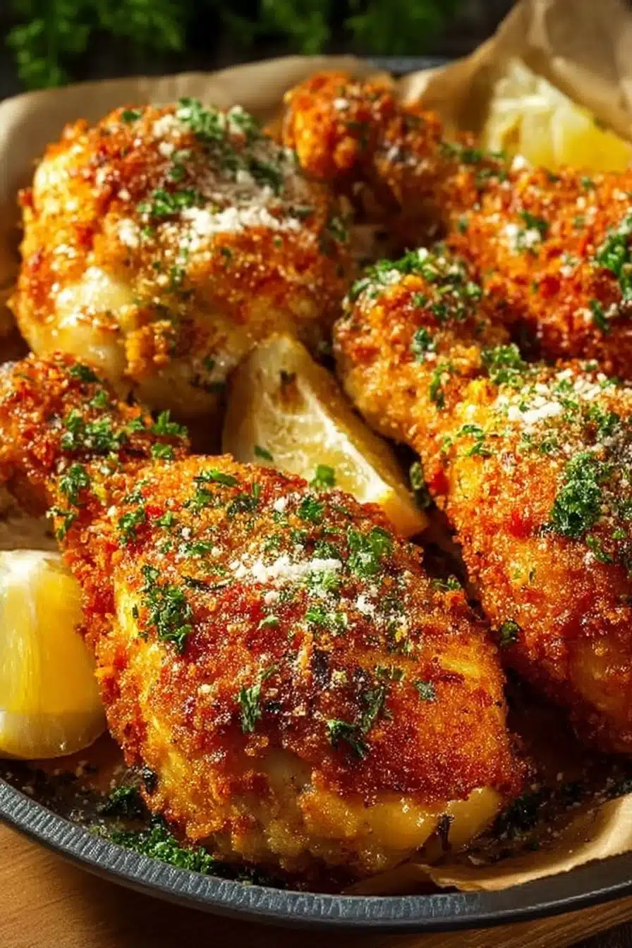 Garlic Parmesan Chicken Drumsticks