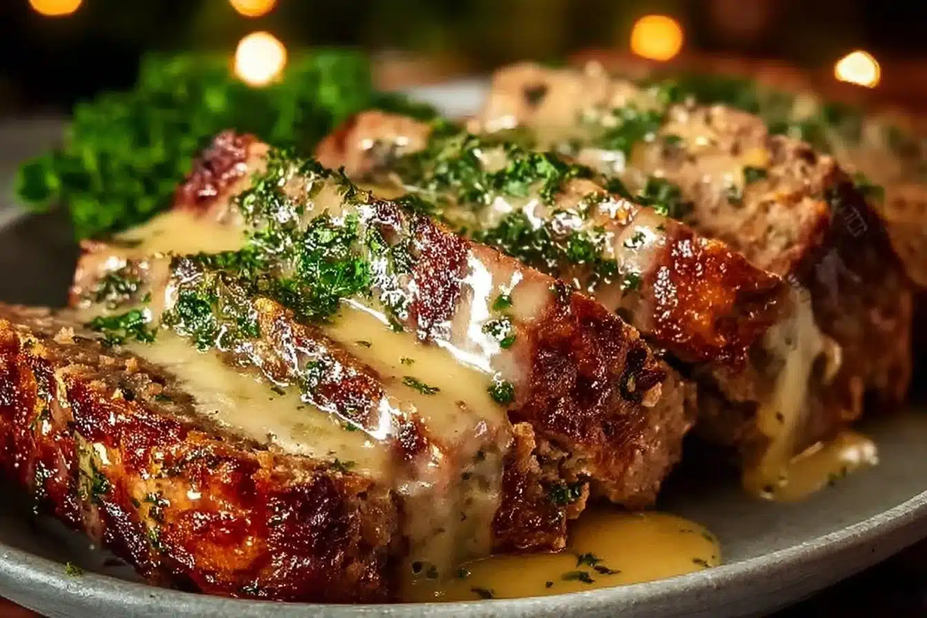 Garlic Parmesan Chicken Meatloaf