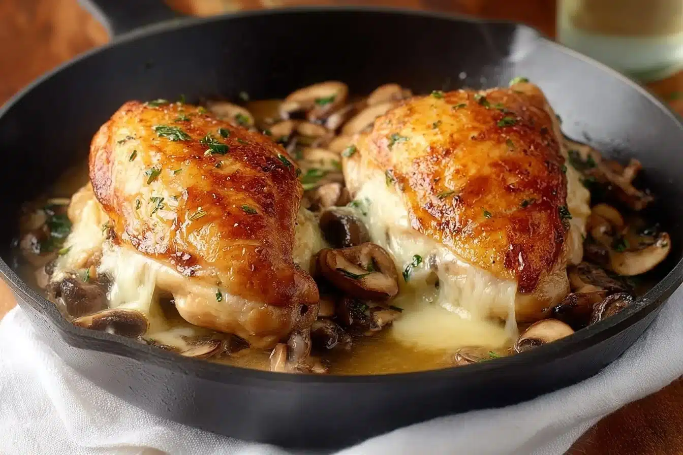 Mushroom Stuffed Chicken Breast