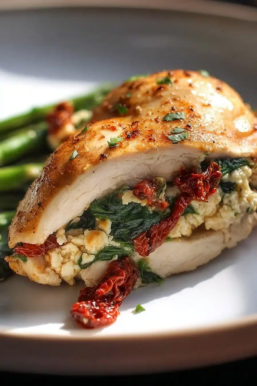 Stuffed Mediterranean Chicken Breast Delight