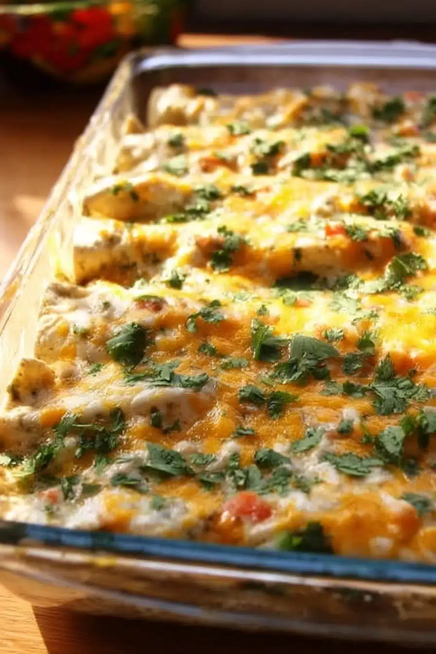 Chicken Enchiladas with Green Sauce