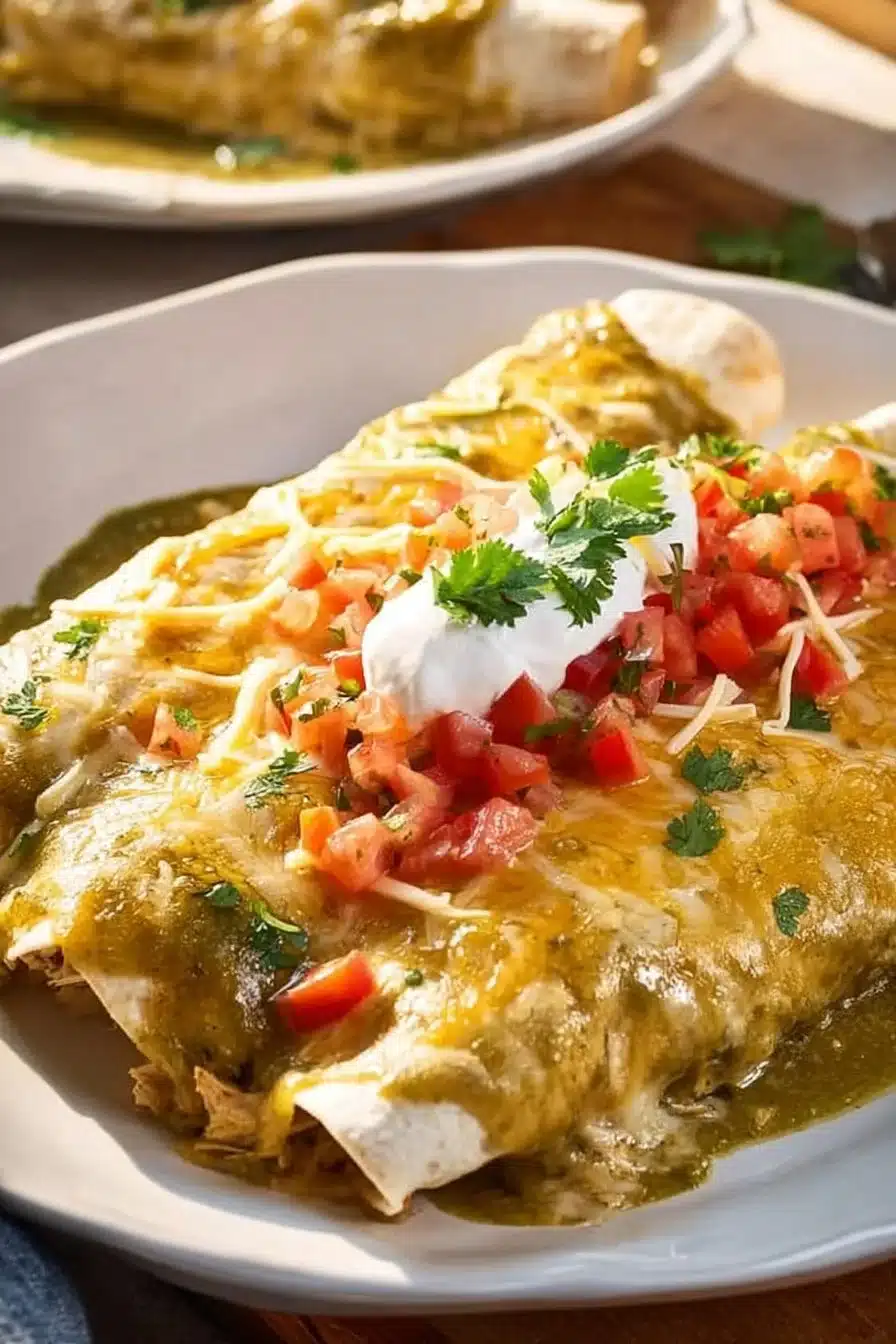 Chicken Enchiladas with Green Sauce