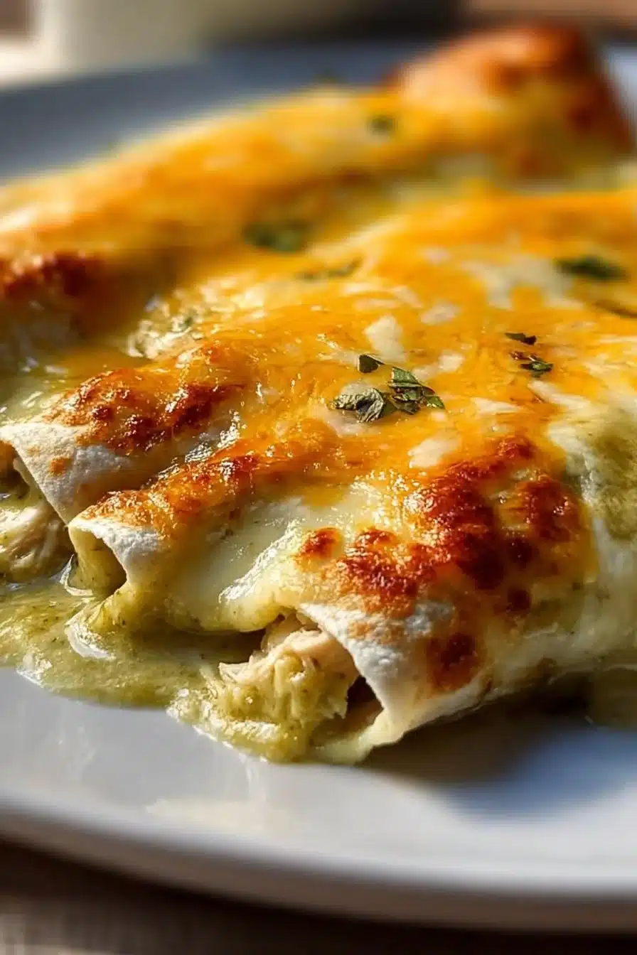 Irresistible Creamy Green Chile Chicken Enchiladas in 40 Minutes