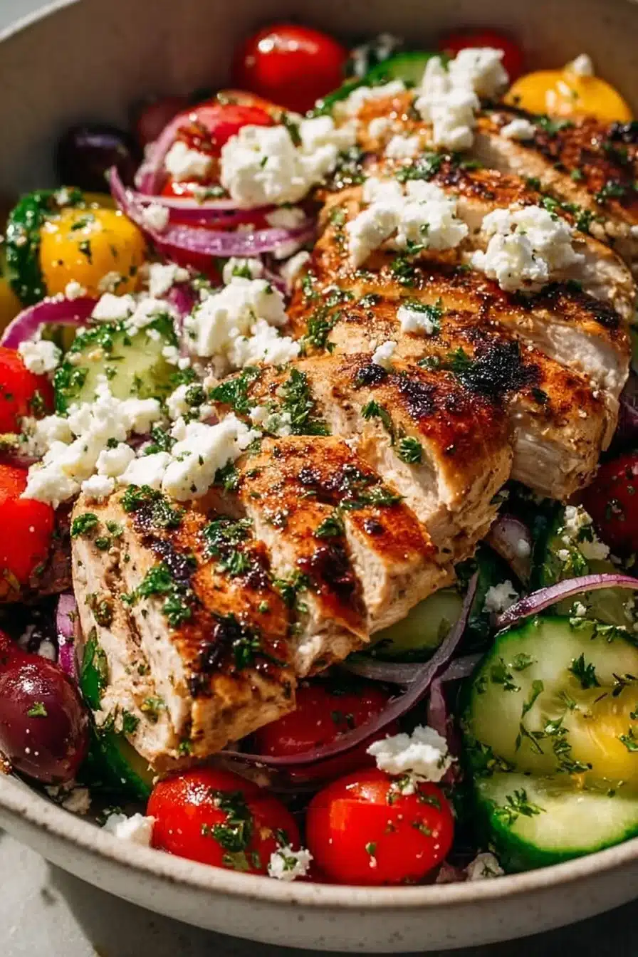 Low-Carb Greek Chicken Bowls: 12g Net Carbs & Irresistible Flavor
