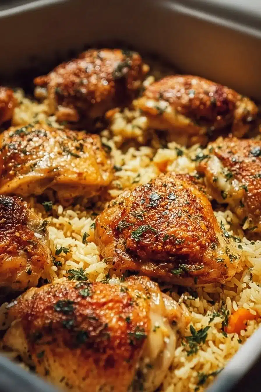 Oven Baked Chicken and Rice