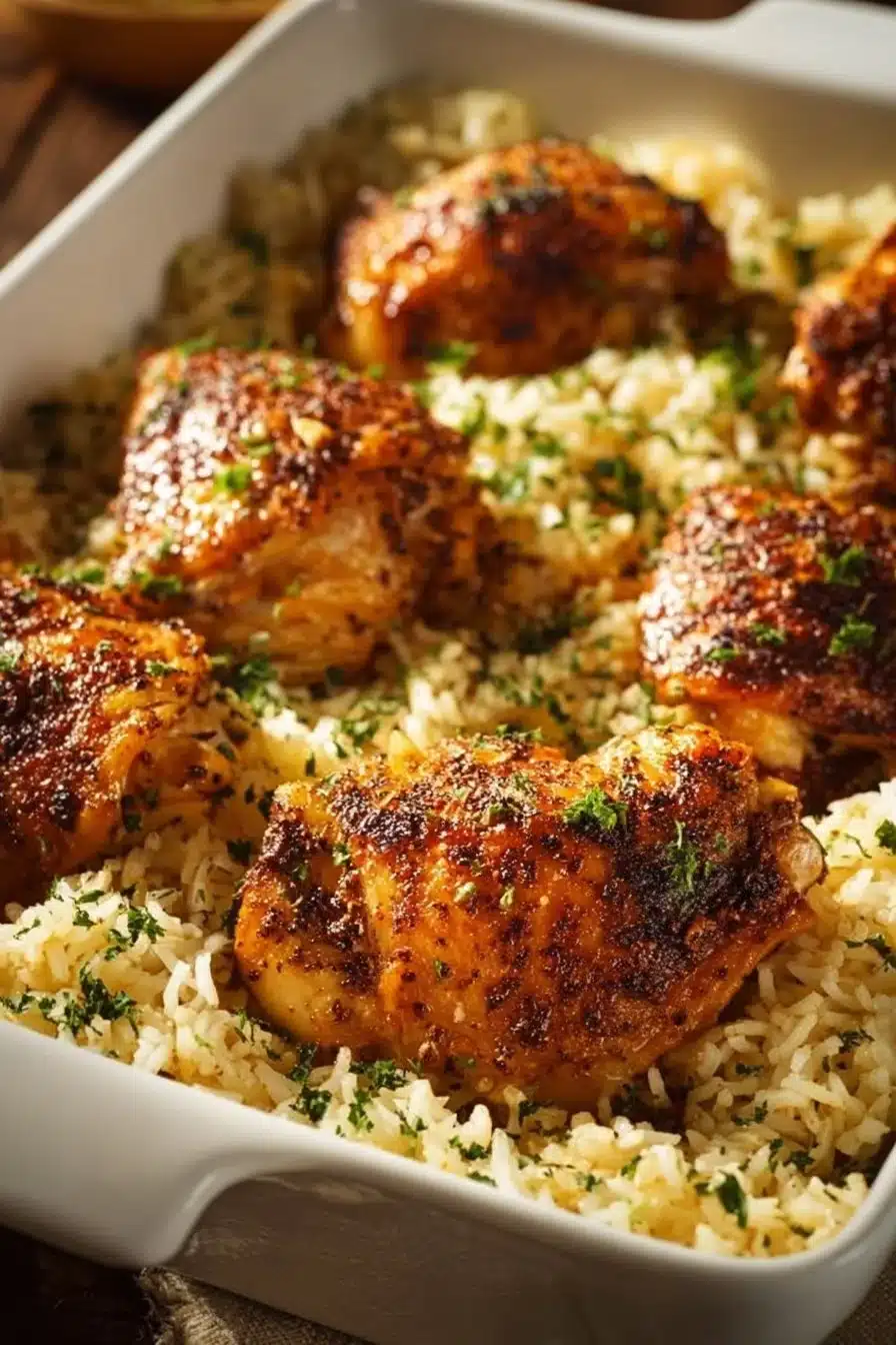 Oven-Baked Chicken and Rice Recipe