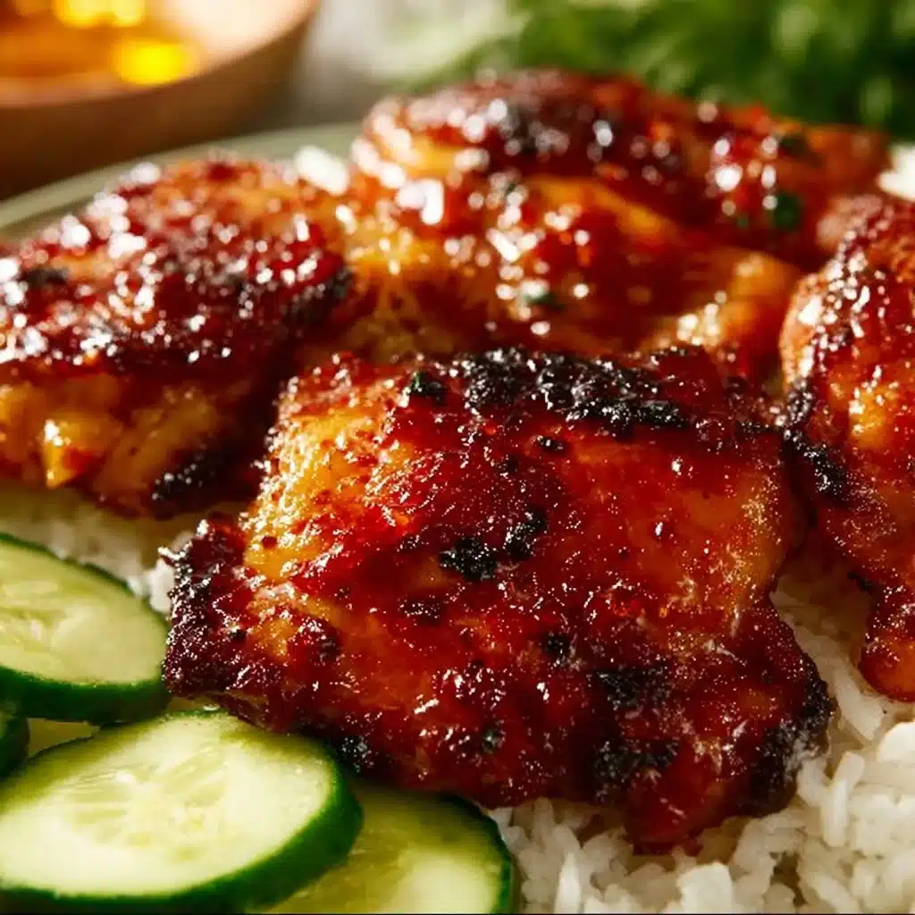 Sticky Sweet Chili Chicken Thighs in Air Fryer