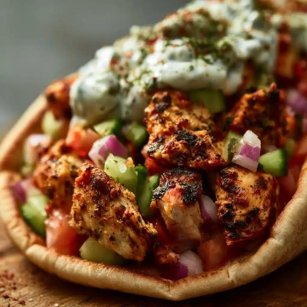 Greek Chicken Pitas