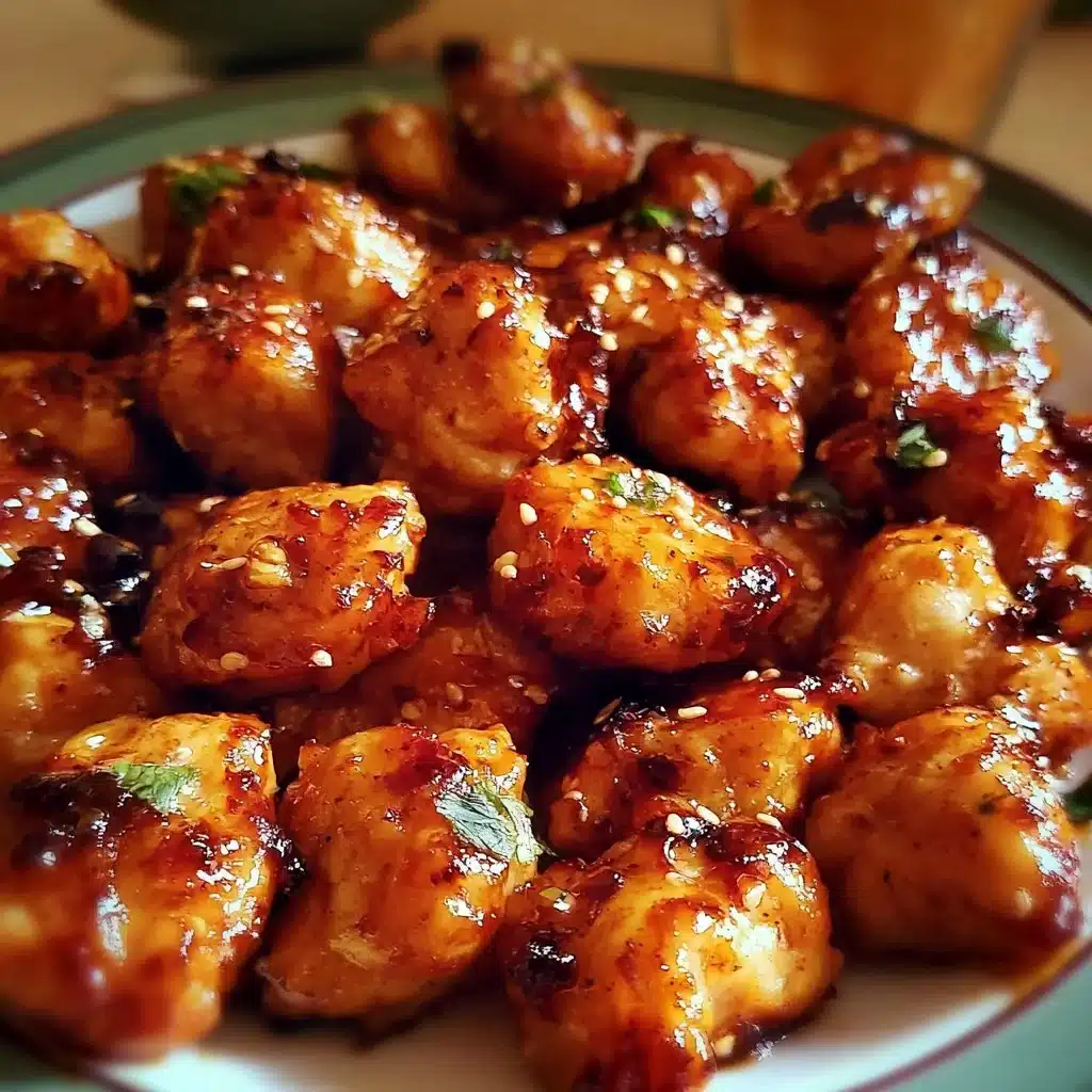 Sweet & Smoky Honey Garlic Chicken Bites